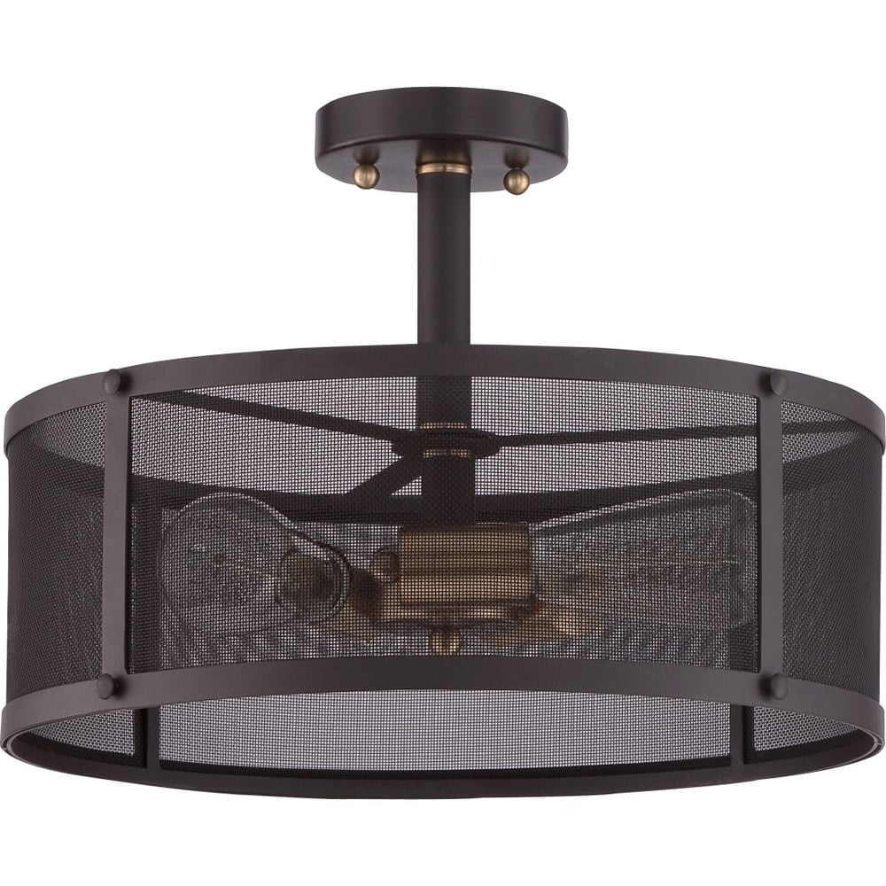 Quoizel Lighting - Three Light Semi-Flush Mount - Semi-Flush Mount - Union - Image 5