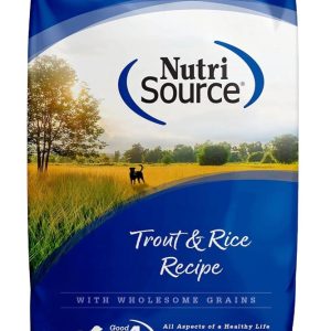 NutriSource Dry Dog Food, Trout and Rice, 26LB