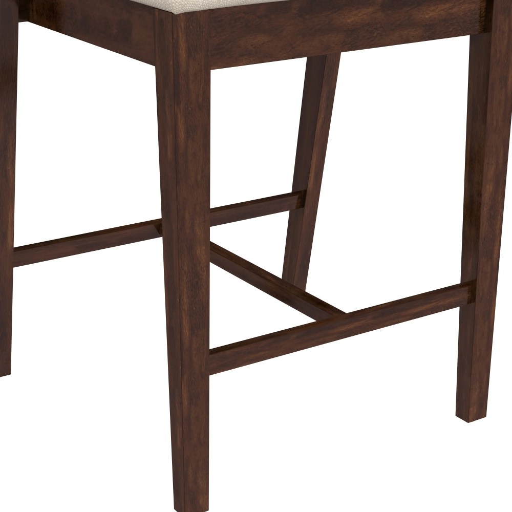 Hillsdale Furniture Dresden Wood Counter Height Stool, Walnut - Image 7