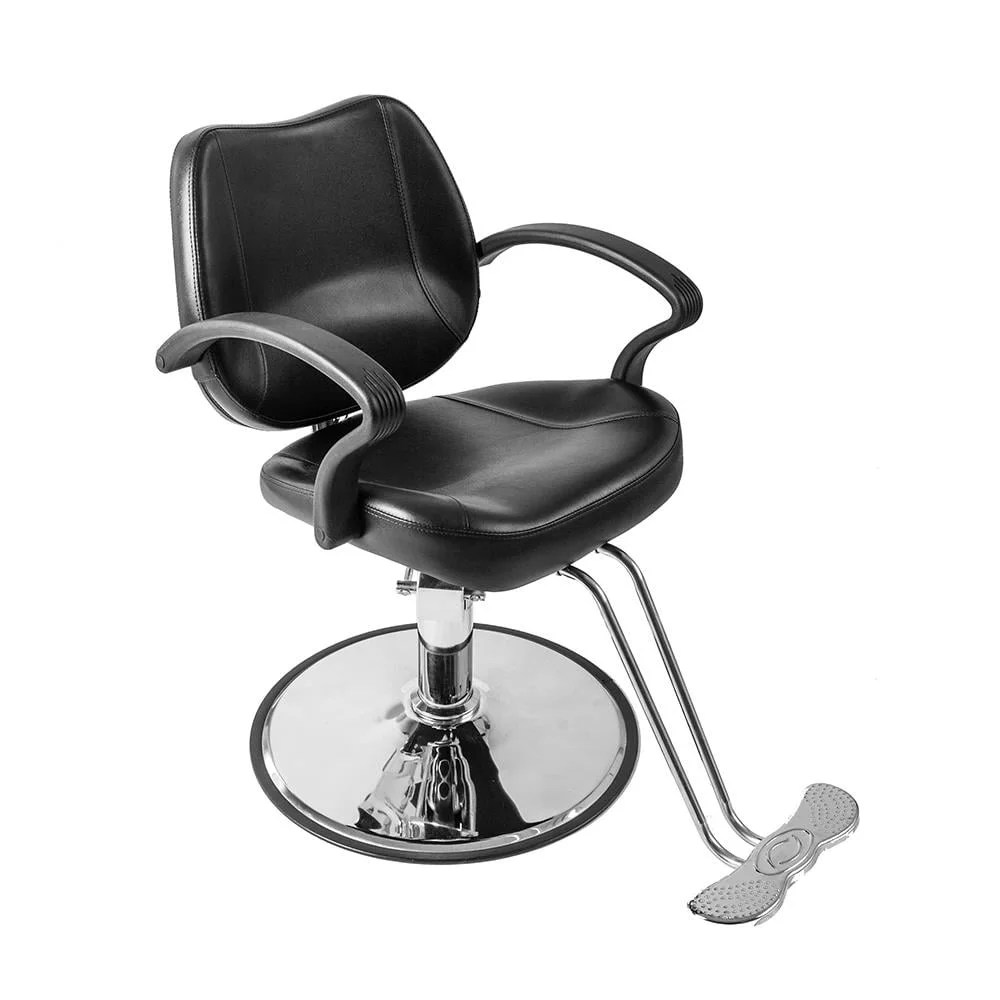 Zimtown Classic Hydraulic Barber Chair,for Salon Beauty Spa Haircutting Hair Styling,Barber Shop Equipment,Heavy Duty Frame (Black)