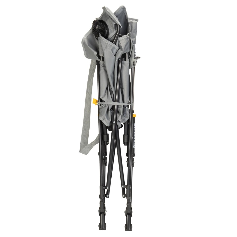 GCI Outdoor Comfort Pro Rocker Camping Chair with Mesh Backrest, Mercury Gray - Image 2