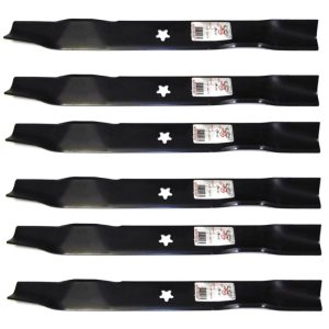 (6) 12563 Rotary Blades Compatible With Husqvarna 532139775,139775,532 13 97-75,532-139775