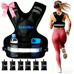 Weighted Vest for Men and Women 11-20lb Vest with Ironsand Weights for Home Workouts Adjustable Body Weight Vest Exercise Set for Cardio and Strength Training