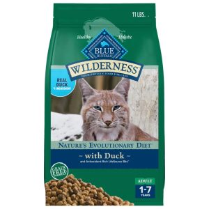 Blue Buffalo Wilderness Dry Cat Food,  High-Protein & Grain-Free,  Duck,  11-lb. Bag