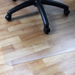 Floortex Enhanced Polymer Rectangle Chair Mat with Anti-Slip Backing Hard Floors 48" x 60"