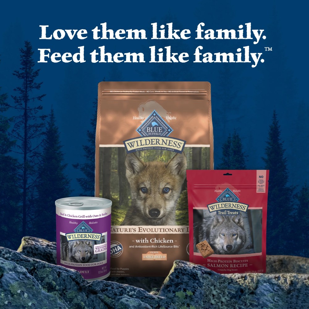 Blue Buffalo Wilderness Natural High-Protein Dry Food for Large Breed Puppies, Chicken, 28-lb bag. - Image 4