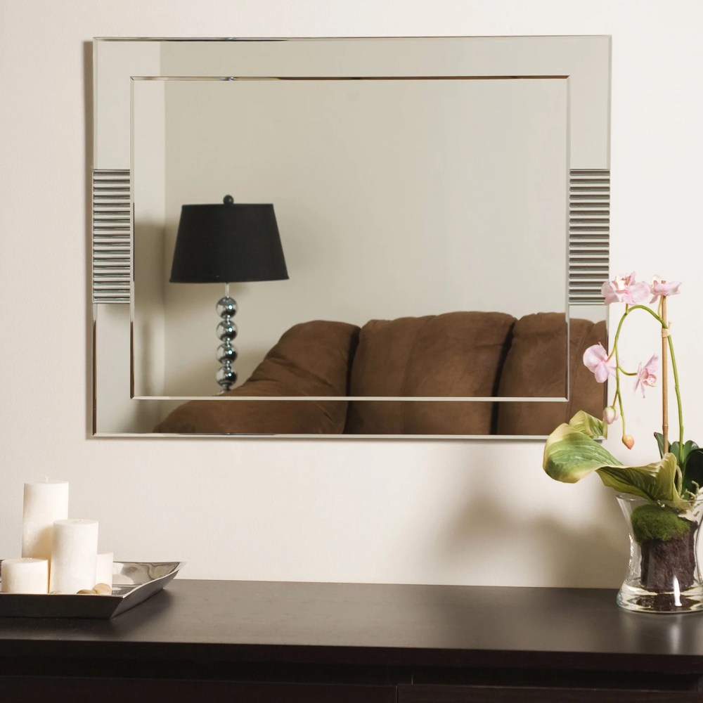 Francisca Large Frameless Wall Mirror - Image 3