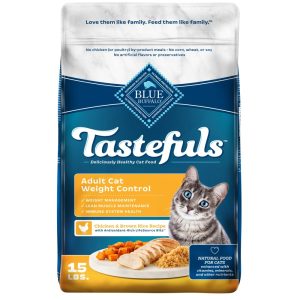 Blue Buffalo Tastefuls Natural Dry Cat Food,  Weight Control,  15-lb. Bag