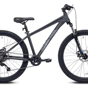 27.5" Ozark Trail Timber Mountain Bicycle, Small Frame, Fits Riders 5'0" - 5'6", Black, Adult, Unisex