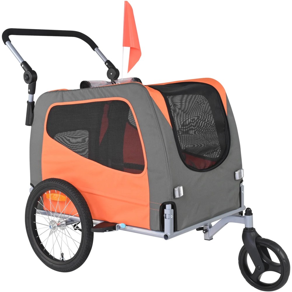 SKYSHALO Pet Bicycle Trailer & Stroller for Dogs and Cats, Multicolor - Image 8