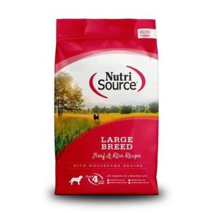 NutriSource Large Breed For All Life Stages Beef & Rice Recipe Dog Food 26 lb