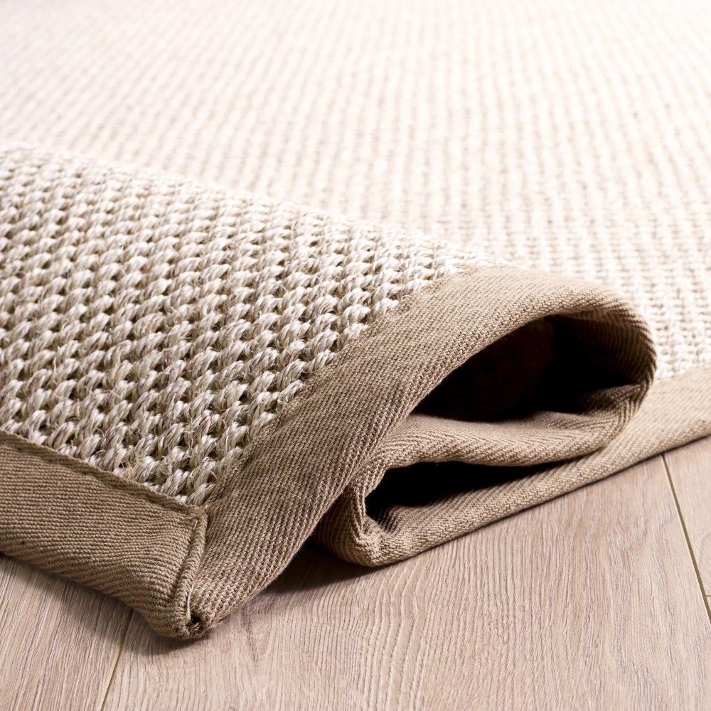 Safavieh Natural Fiber Kentigern Solid Area Rug, Marble/Linen, 8" x 10" - Image 10