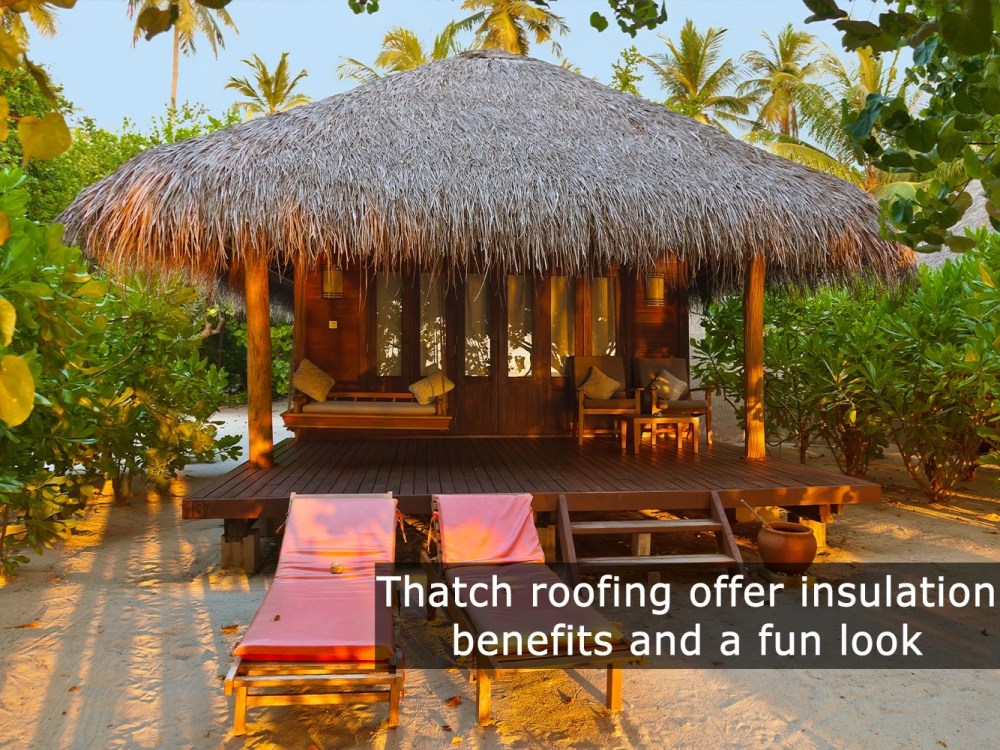 Backyard X-Scapes Natural Mexican Palm Thatch Runner Roll Roof Thatching 35" H x 8" L - Image 8
