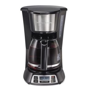 12 Cups Coffee Maker,Black & Silver