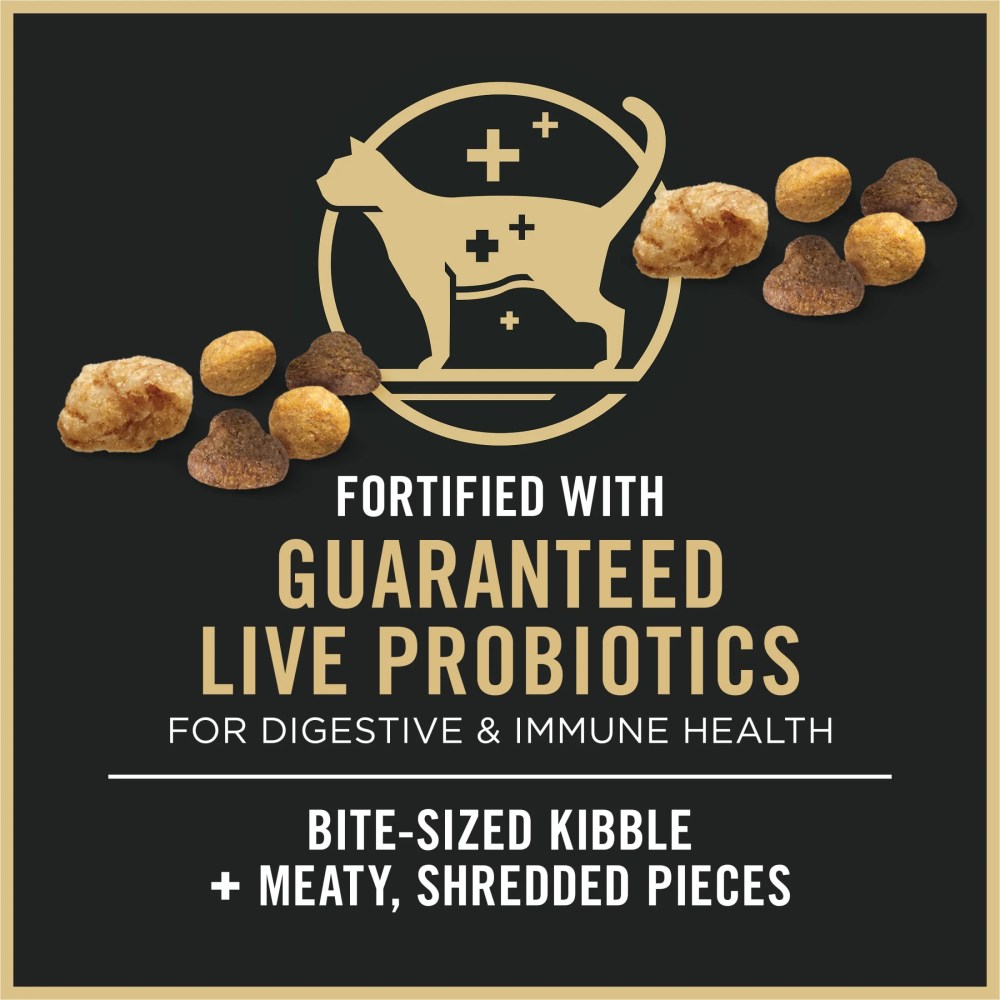 Purina Pro Plan Complete Essentials Shredded Blend Chicken and Rice Formula Adult High-Protein Dry Cat Food, 14 lb. - Image 11