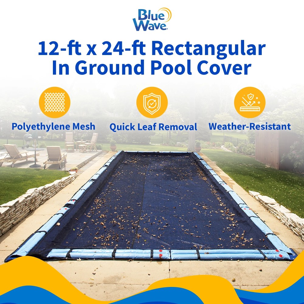 Blue Wave 12" x 24" Rectangular Above Ground Leaf Net Pool Cover - Image 5