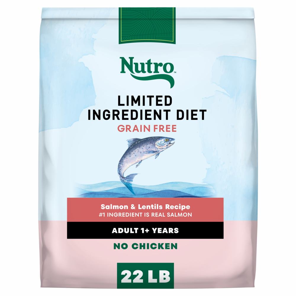 Nutro Limited Ingredient Diet Dry Dog Food, Salmon & Lentils Recipe, 22 lbs.