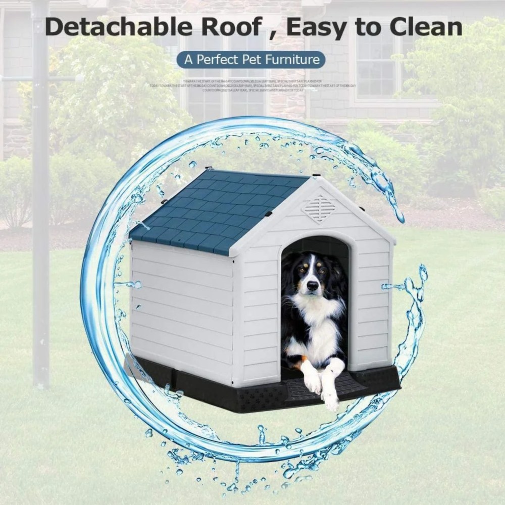 Bestpet Dog House Pet Kennel With Air Vents, Indoor & Outdoor - Image 6