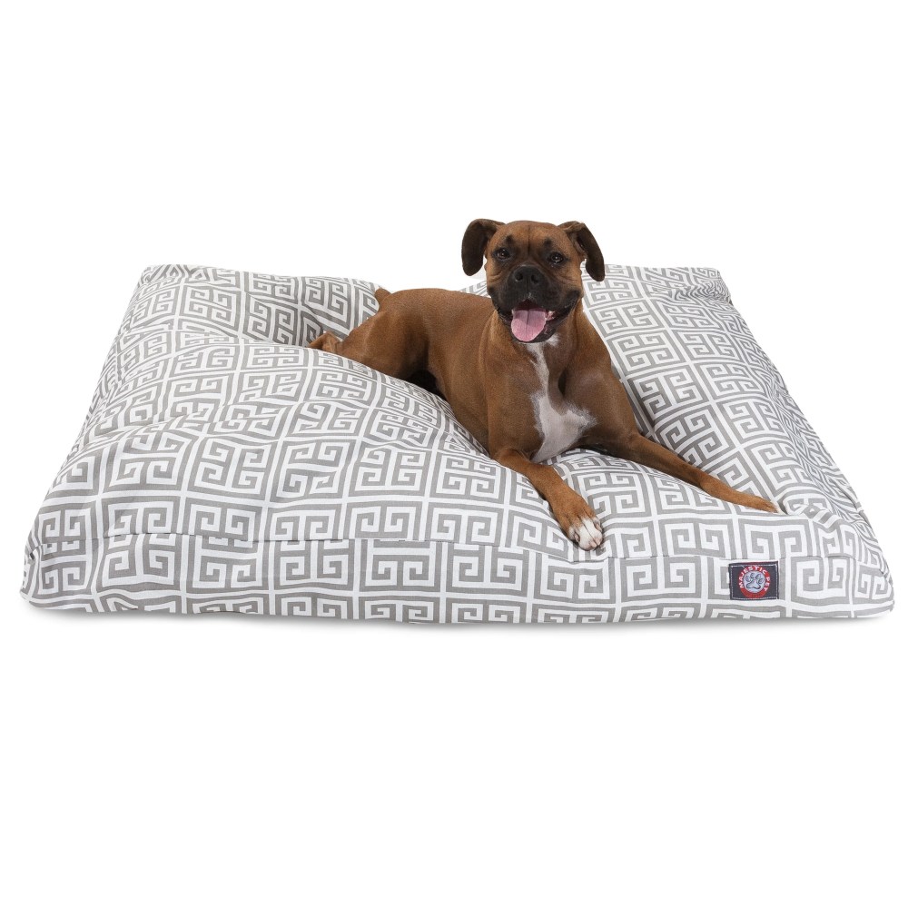 Majestic Pet Towers Rectangle Pet Bed For Dogs, Removable Cover, Grey, Extra Large