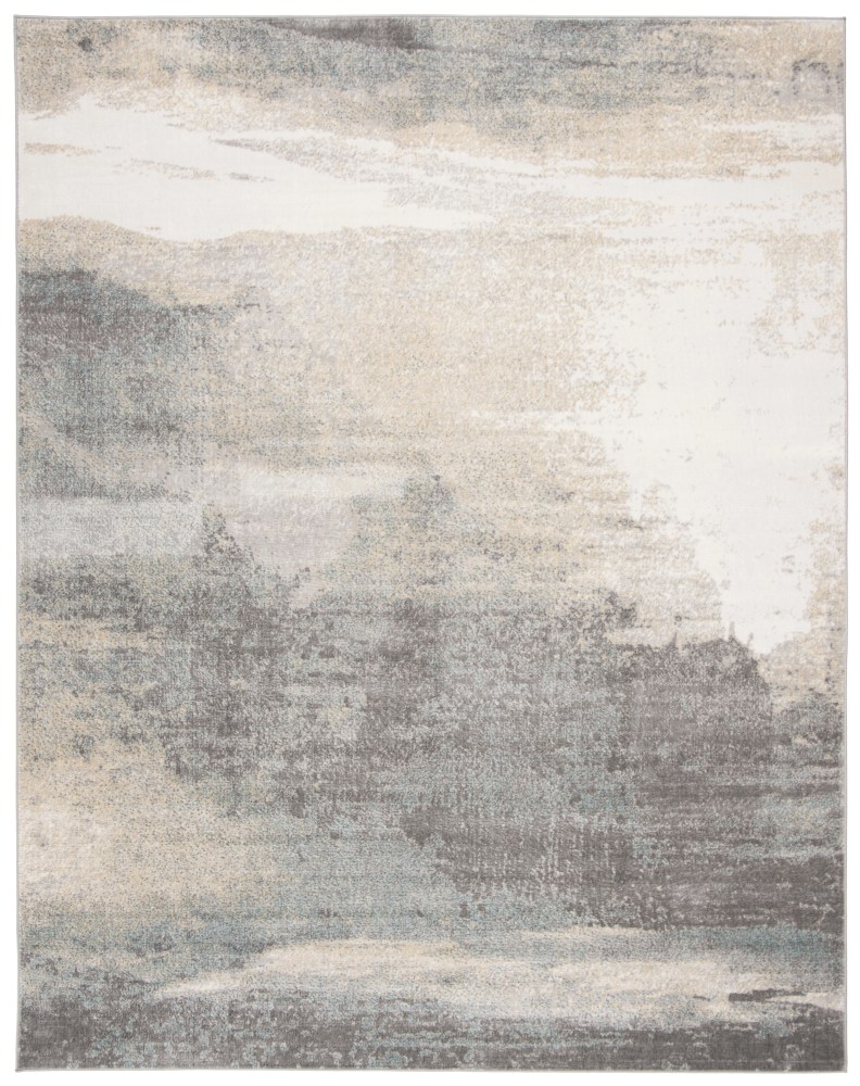 SAFAVIEH Jasper Tracery Abstract Overdyed Area Rug, Grey/Gold, 10" x 13" - Image 9