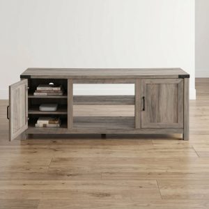 YYAo TV Stand,Television Console Table, Entertainment Center,Electric Fireplace TV Stand with Storage Cabinets for TVs up to 70 Inch (Does Not Include Electric Fireplace) -Natural