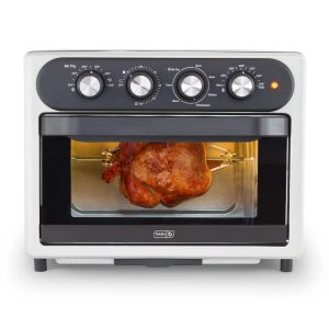 Dash Chef Series 24.3 qt Air Fryers,Silver - Non-Stick