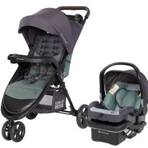 Baby Trend Sonar Cargo 3-Wheel Travel System with EZ-Lift 35 PLUS Infant Car Seat - Desert Sage
