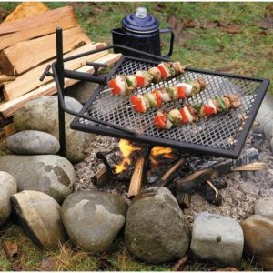Adjust-A-Grill Camping Grill - Makes Outdoor Cooking Easier and Safer