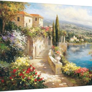 Casa dellOceano, Scenic Stretched Canvas Wall Art by Paline Sold by ArtCom