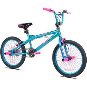 20" Kent Bicycles Trouble BMX Bicycle, Fits Riders 4'2"-5", Aqua/Pink, Child, Unisex