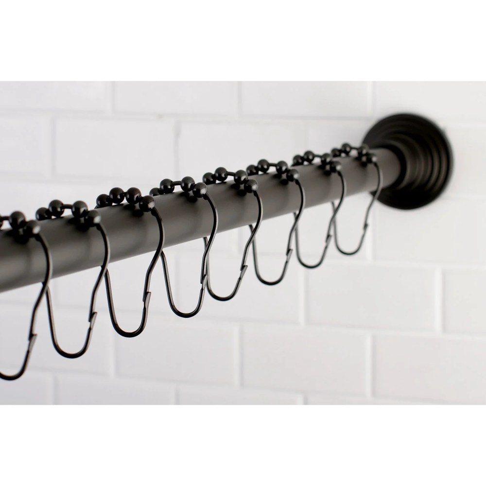 Kingston Brass SCC2715 Adjustable Shower Rod and Shower Ring Set, Oil Rubbed Bronze - Image 3