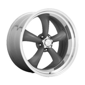 American Racing Vintage Aluminum Rim VN215 CLASSIC TORQ THRUST II 1 PC 15X7in Mag Gray Machined Lip Finish,  VN2155765
