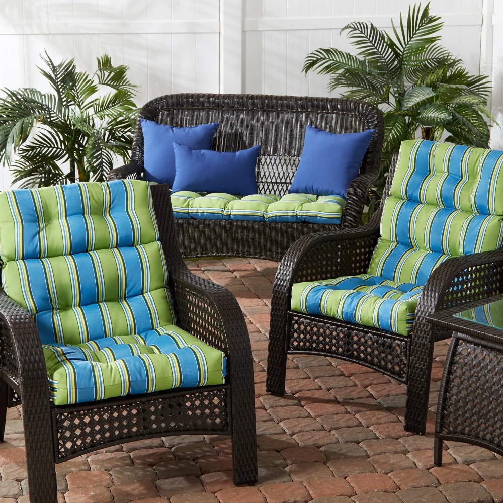 Sunbeam 44 x 22 in. Outdoor High Back Chair Cushion (2-Pack) by Greendale Home Fashions - Image 15