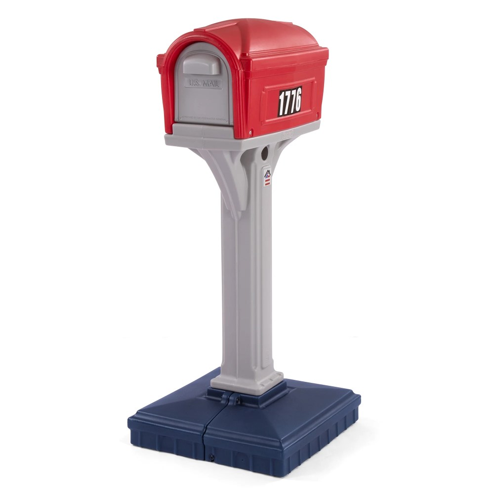 Simplay3 Dig-Free Easy up Classic Mailbox (Americana), Gray - Image 3