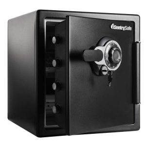 SentrySafe SFW123DTB Fire-Resistant and Water-Resistant Safe with Combination Lock,  1.23 Cu. Ft.