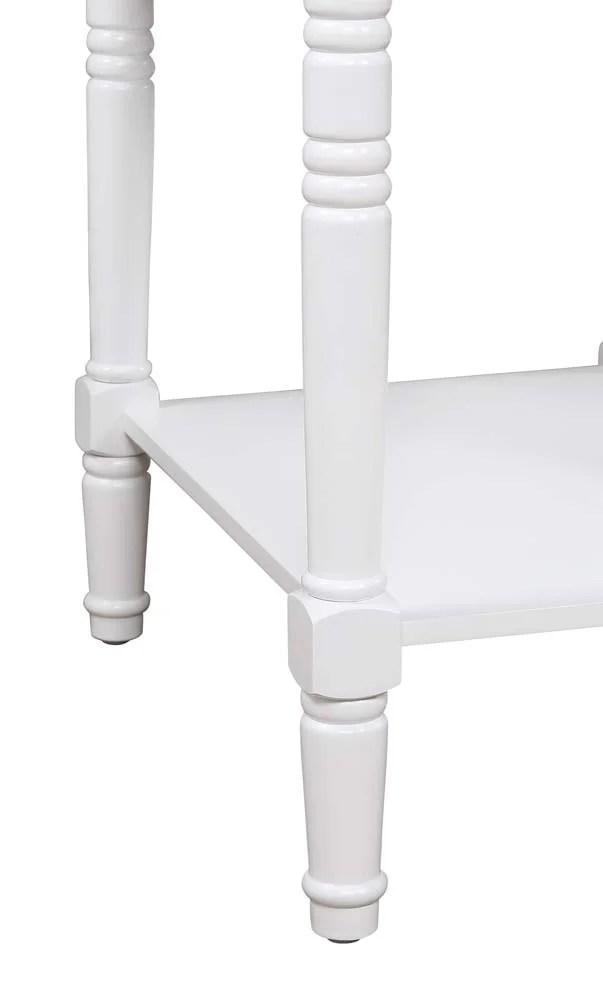 Convenience Concepts Country Oxford End Table with Charging Station, Multiple Colors - Image 4