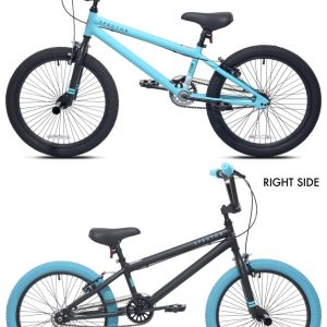 20" Kent Bicycle Spector Bicycle, Fits Rider 4'2"-5", Black/Teal, Child/Tween/Teen, Unisex