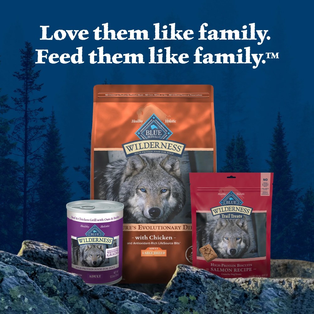 Blue Buffalo Wilderness Large Breed Dry Dog Food Plus Wholesome Grains, Chicken, 24 lbs. - Image 6