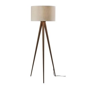 Adesso Director 60.25" Modern 3-Way Wood Tripod Floor Lamp