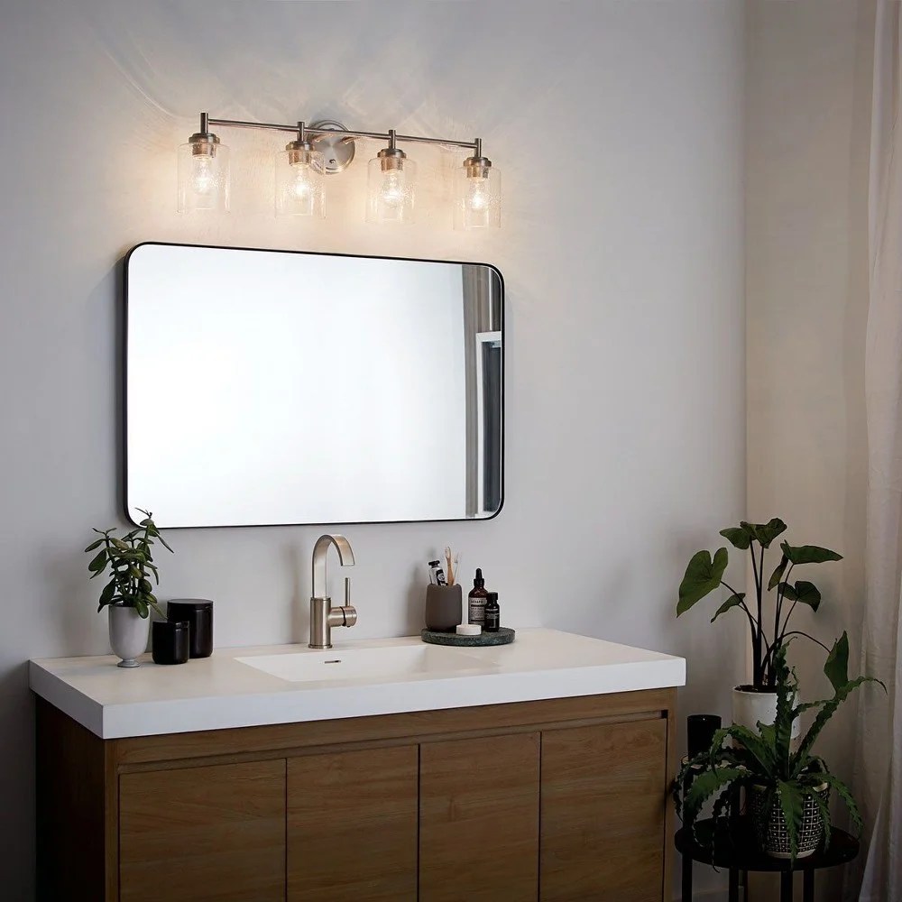 45887OZ Kichler Lighting Winslow - 4 Light Bath Vanity Approved for Damp Locations - with Contemporary inspirations - 30 inches wide-Olde Bronze - Image 2