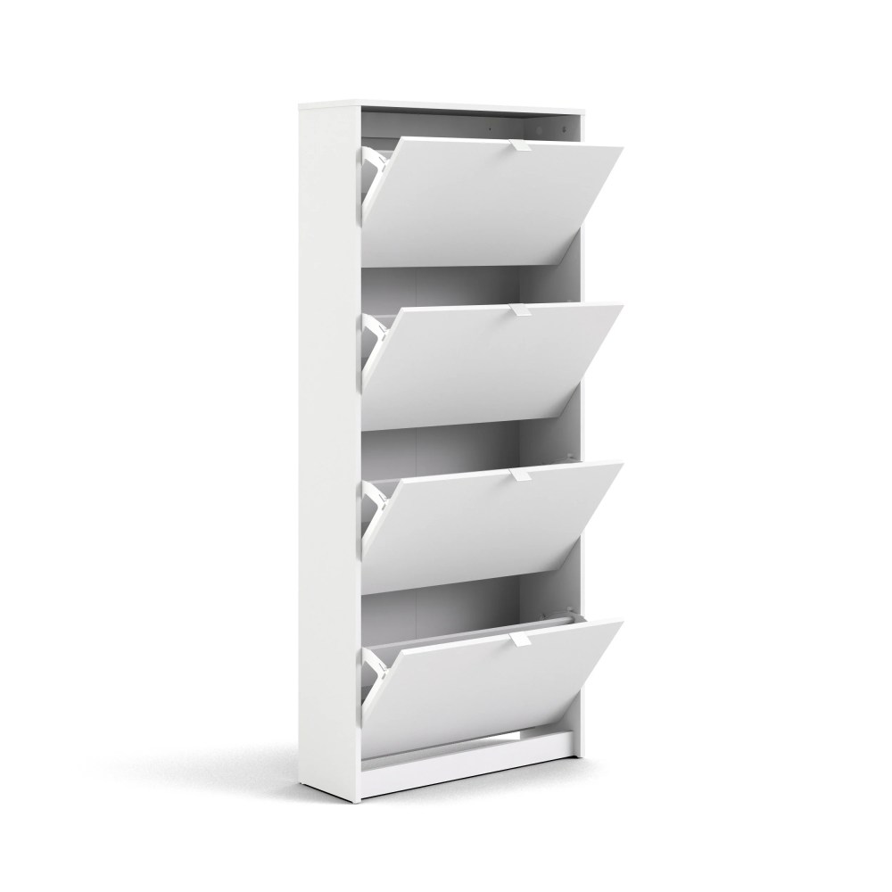 Tvilum Bright 4 Drawer Shoe Storage Cabinet, White - Image 12