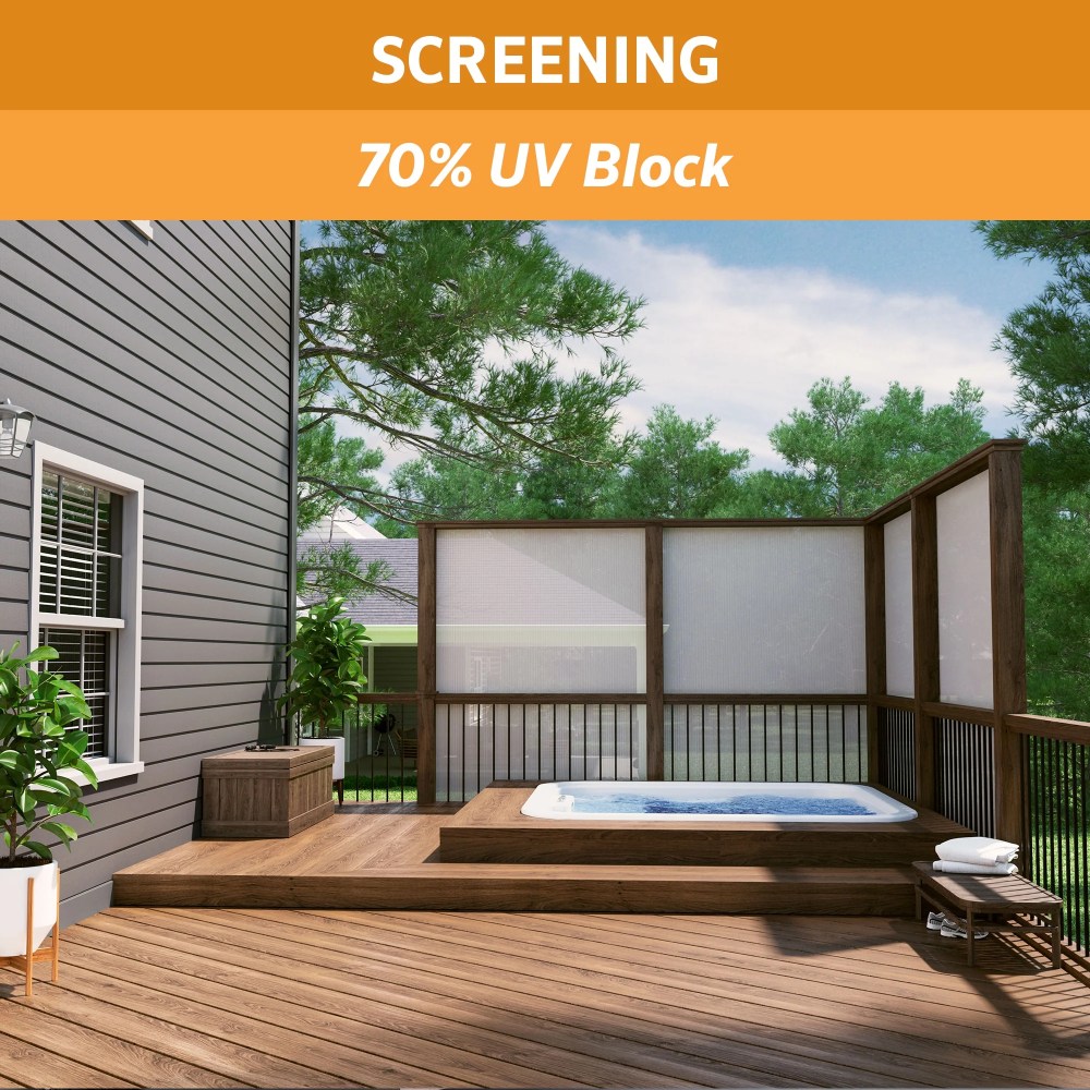 Coolaroo Shade Fabric Roll 70 UV Block, 650" Stone - Image 3