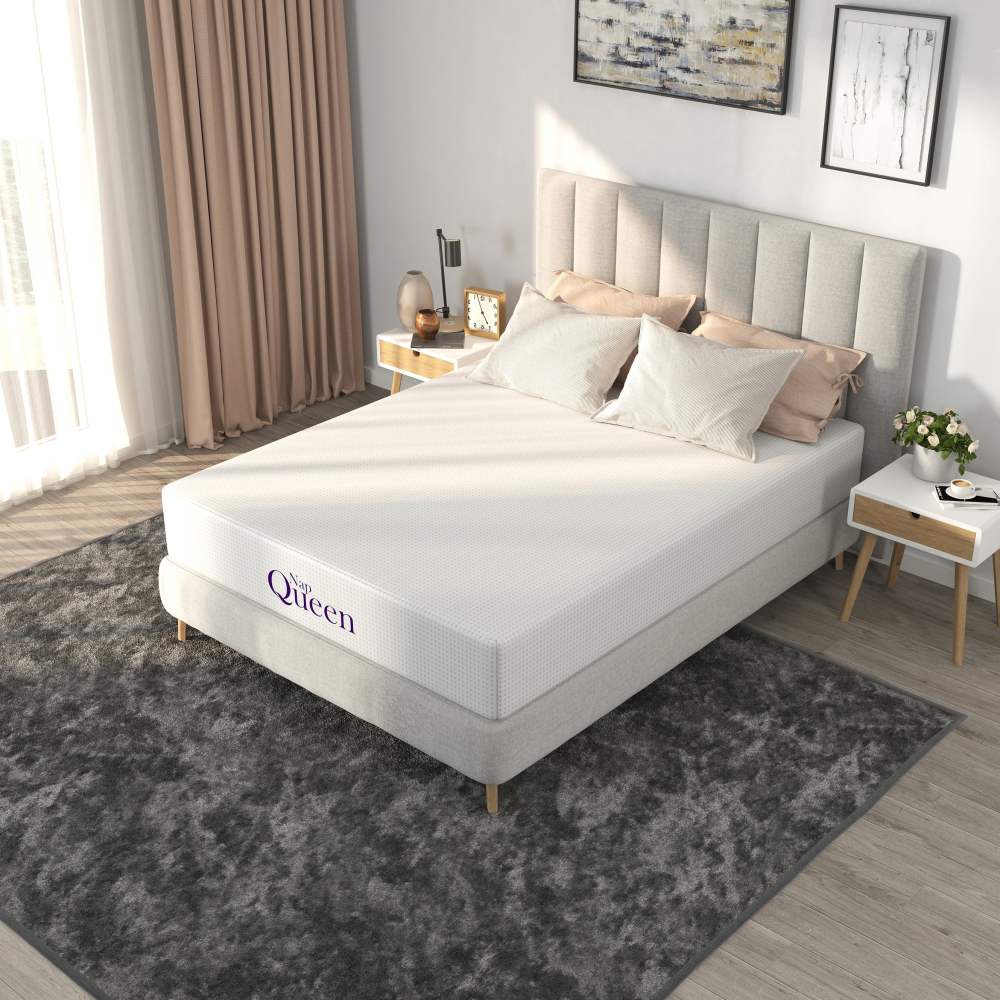 NapQueen Queen Mattress, 10 Inch Charcoal Memory Foam Mattress, CertiPUR-US Certified, Mattress in a Box - Image 7
