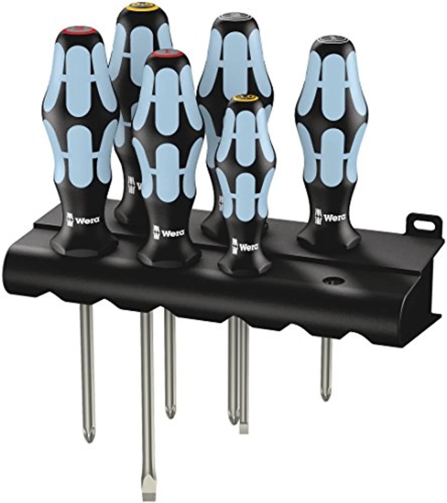 Wera Stainless Steel Screwdriver Set with Rack (6 Piece)