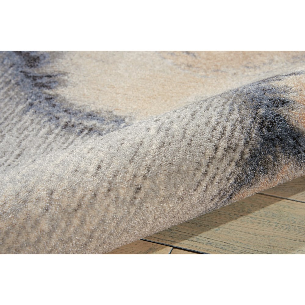 Nourison Maxell Contemporary Abstract Grey 5'3" x 7'3" Area Rug, Plush, Bedroom, Kitchen, Living Room, (5" x 7") - Image 8