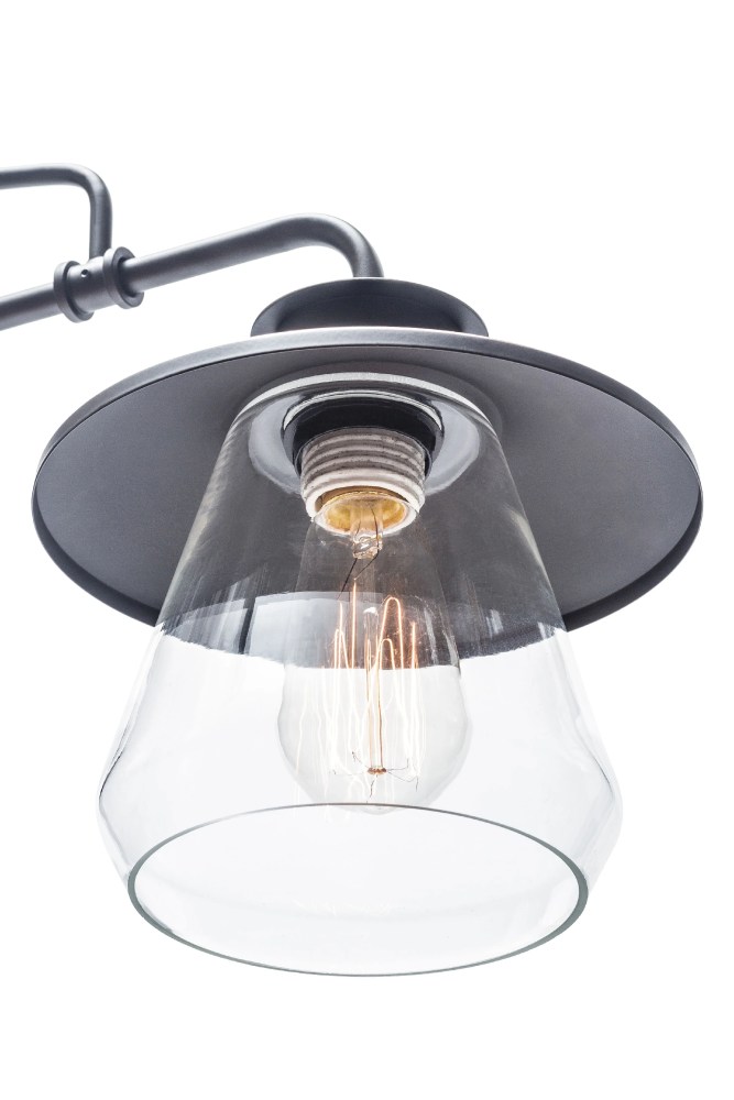 Globe Electric Oil Rubbed Bronze Vintage Pendant, 3-Lights, with Clear Glass Shades, 64845 - Image 9