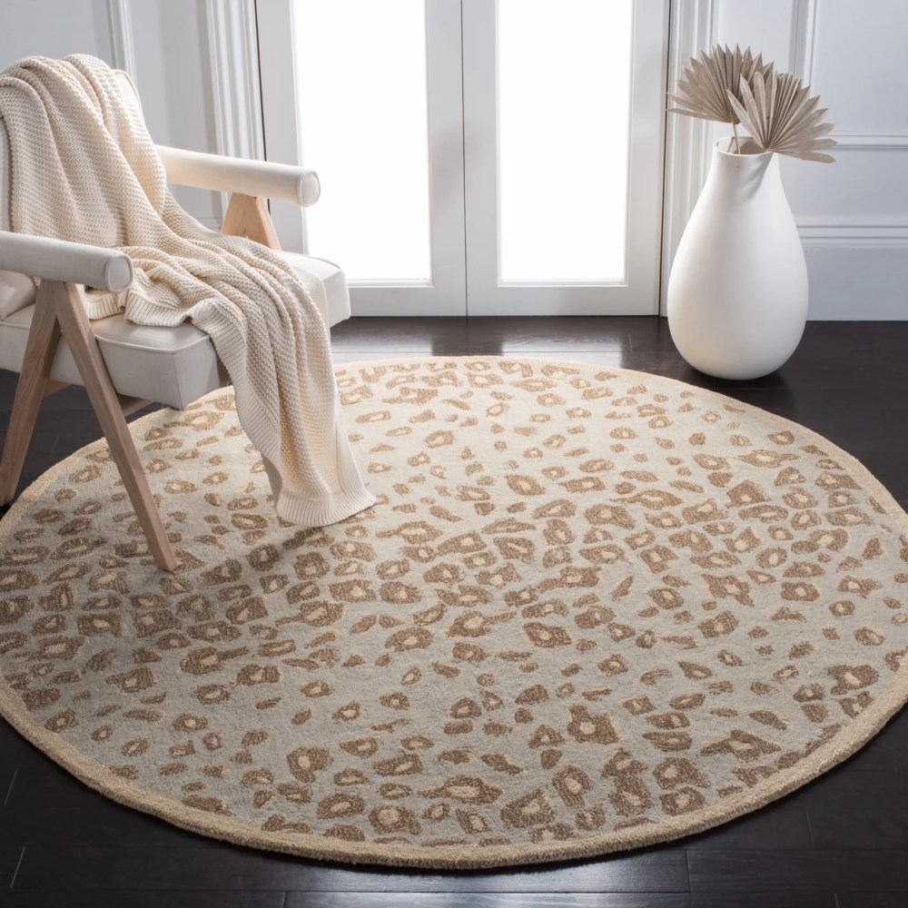 SAFAVIEH Martha Stewart Kalahari Spotted Area Rug, Horizon Sandbeige, 9" x 12" - Image 6