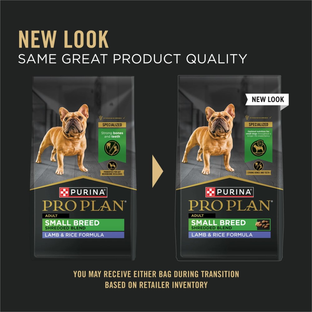 Purina Pro Plan Small Breed Dog Food Shredded Blend Lamb and Rice Formula With Guaranteed Live Probiotics - Image 8