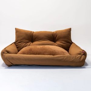 Lucky Dog  DRIFT Series Convertible Roll Out Bed 44" - Cognac