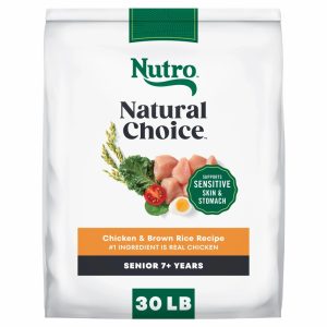 Nutro Natural Choice Senior Dry Dog Food,  Chicken and Brown Rice Recipe,  30 lbs